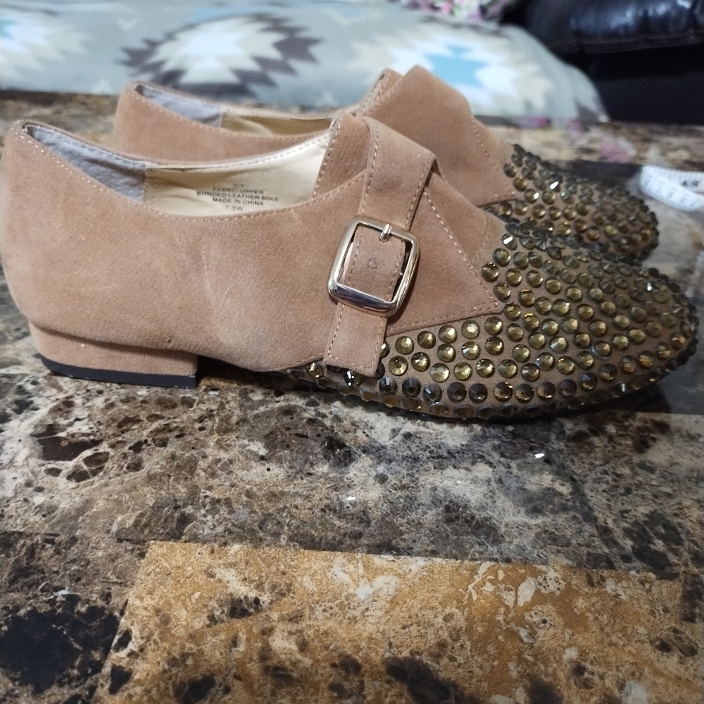 Bijou New York studded flats/loafers